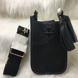 New With Tags Black Tory Burch Thea cellphone crossbody
